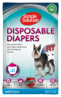Simple Solution Disposable Diapers Medium 12pk x 1