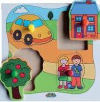 Chunky Pegboard - House (4 piece)