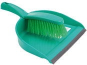 DUST PAN & BRUSH SET GREEN