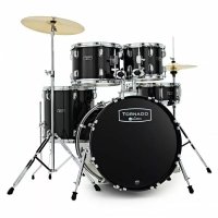 Mapex Tornado Series 22" Rock Fusion Complete Drum Kit - Black