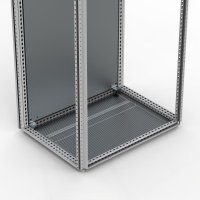 CVB0606 nVent Hoffman Vent. bottom plate, 600x600, Zinc plated, use PV plinth