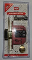Union Y2105S-PB-2.5 5 Lever Mortice Deadlock 64mm (2.5") Brass