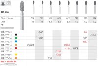 Intensiv SA Extra Fine Diamond Slim Football Egg - 6pk Size 021 - DMI Dental Supplies Ireland - Next Day Delivery