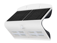SOL 6.8W Solar LED Wall light with PIR IP65 Black 4000K