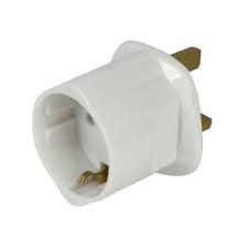Powermaster 2 Pin to 3Pin 13A Travel Adaptor