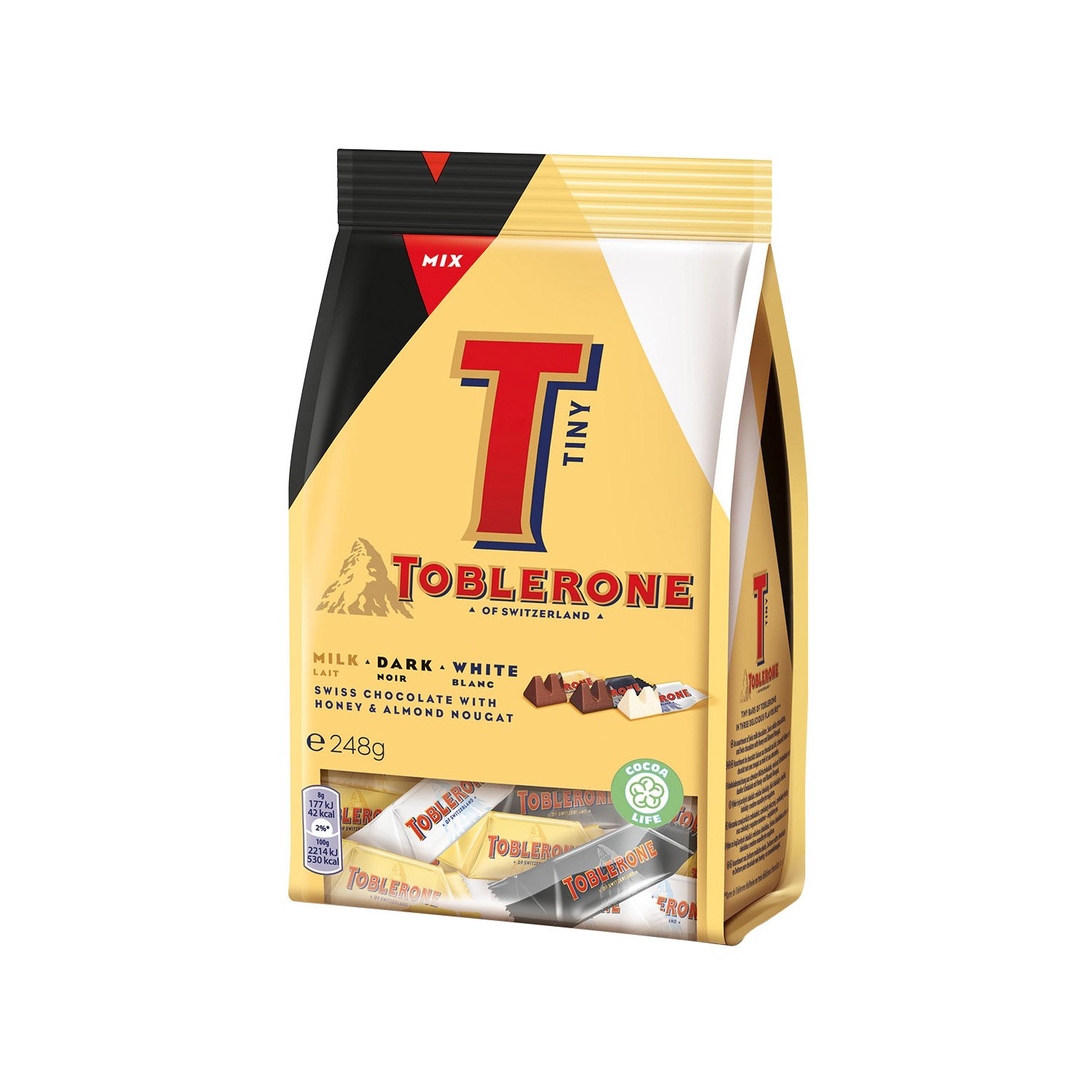 Toblerone Tiny - mix of mini Toblerones in bag - 6 x 248g