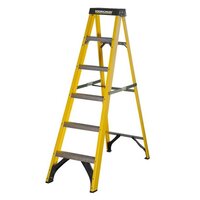 6 THREAD H/DUTY FIBREGLASS STEP LADDER FIB6