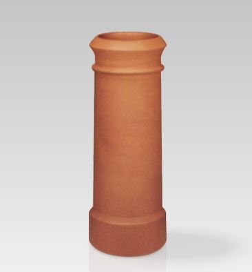 Redbank No.4 Traditional Cannon Head Chimney Pot - 300mm Red
