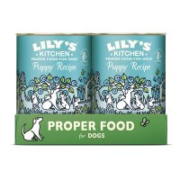 Lilys Kitchen Dog Tin Puppy Recipe Turkey & Duck 6x400g