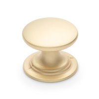 Windsor Knob Satin Brass 40mm