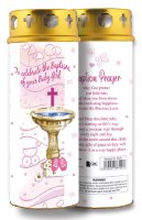 Candle/Baptism - Baby Girl   (8639)