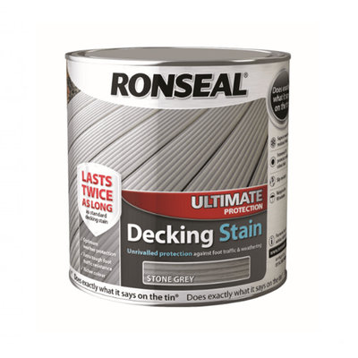 Ronseal Ultimate Decking Stain - Stone Grey 2.5L