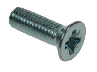 Machine Screw Countersunk Pozi M6 x 16 Plated Din 965 Z