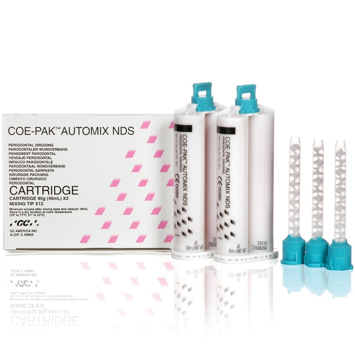 GC Coe Pak Automix Cartidges & 12 Tips 2 x 50ml - DMI Dental Consumables Ireland - Next Day Delivery