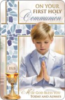Prayer Card/Communion/Boy   (C71727)