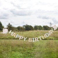 Tea Party 'Happy Birthday' Card Banner 2.5m