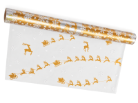 CELLOPHANE REINDEER SLEIGHT 35MICRON
