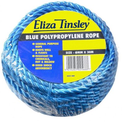 Blue Polyprop Rope Coil 6mm x 30m