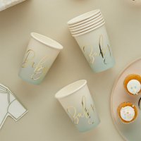 Sage 'Baby' Paper Cups - Pack of 8