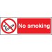 No smoking 300x100mm adhesive backed