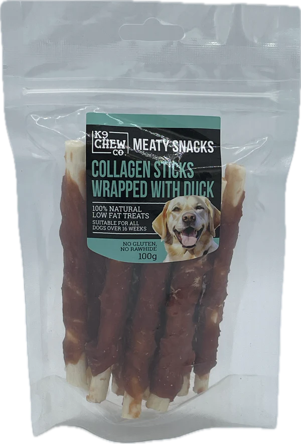 K9 Chew Co. Collagen Duck Wrapped Stick 5" 100g x 1