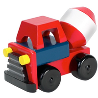 wooden toy - cement mixer truck