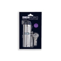 DW Euro Cylinder Key/Key 35:10:55mm (100mm) Nickel