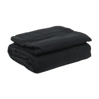 LEDJ 2m (w) x 3m (h) Black Serge Drape GSM Weight: 320