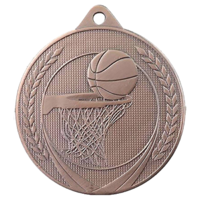 50mm Bronze Basketball Medal
