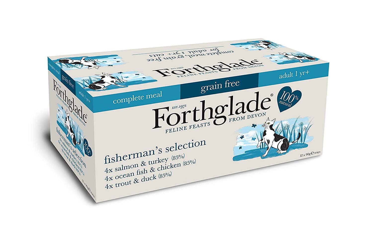 Forthglade Complete GrainFree Adult FISH Multipack 395g x 12 Percy