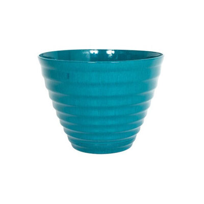 Vale Planter With Saucer Teal 40cm