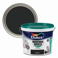 Weathershield Black Colour Swatch & 10L Paint Bucket
