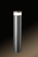 WAYLUX 9W LED, 3000K, 800mm, Die-cast Aluminium Bollard, Dark Grey