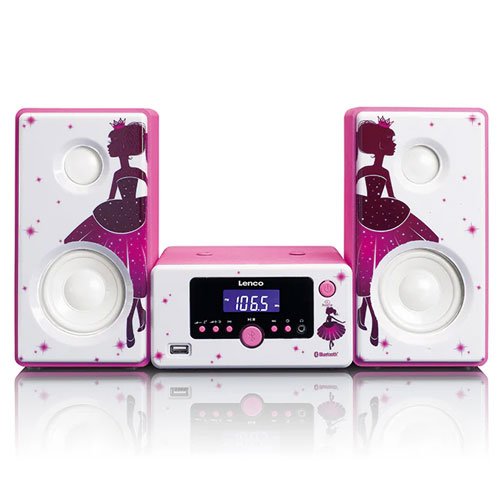 Lenco Micro set with FM Radio, Bluetooth, USB and Aux Ingang - Princess