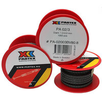 Partex PA 02/3 Black 8 on Grey Coloured Cable Marker (1000)