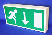 Maintained LED Emergency Exit Box c/w Legend