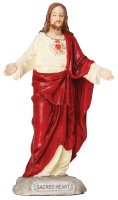 Veronese Resin Statue/3 1/2 Inch Sacred Heart  (52588)