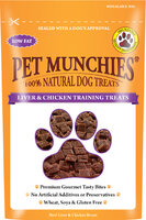 Pet Munchies Dog Training Treats Liver & Chicken 50g x 8
