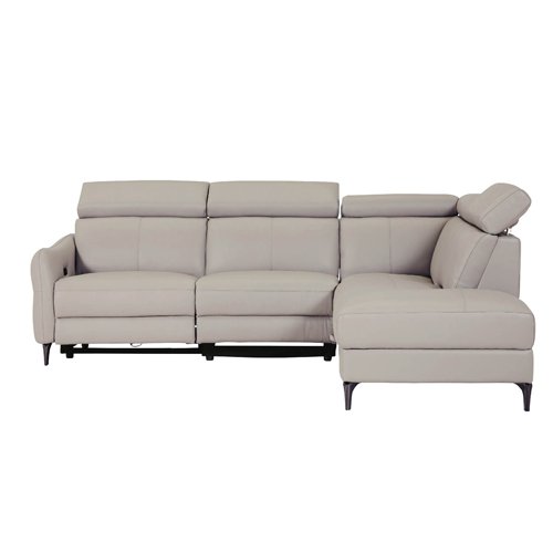 Mico Leather Corner Group Recliner Sofa (RHF) - Stone 4