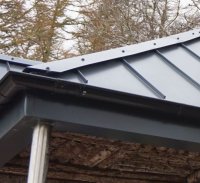 Seamlap Standing Seam Ridge Cap 190x190mm 3 Metre