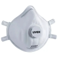 Uvex FFP3 Dust Mask Silv- Air, Cup Shape With Valve