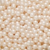 Pearlised Sugar Balls Ivory/Cream - 4mm