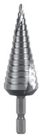 Ruko Step Drills HSS, Spiral Flute & Split Point with Hex Shank ZR101H