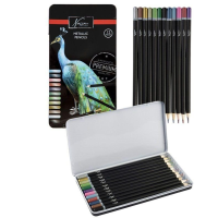 Nassau Metallic Colouring Pencils - 12pk