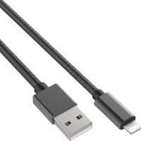 USB-A TO LIGHTNING CABLE, MFI 3 METRE