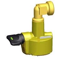 Adapter Quick-on Ø 27mm uitgang bocht  L21,8