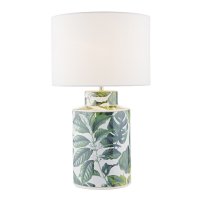 FILIP GREEN LEAF PRINT TABLE LAMP BASE ONLY