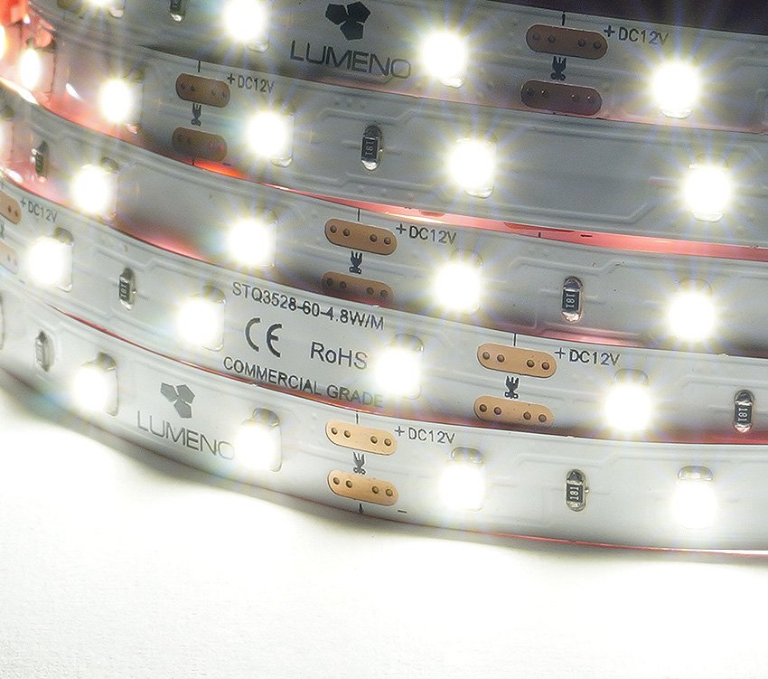Lumeno 12V 4.8W/Mtr IP20 4K LED Strip Per Mtr
