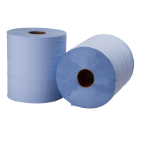 BlueSapphire Blue Centerfeed Roll, 2-Ply, Embossed, 60 m, Case