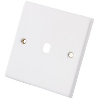 White 1 Gang Dimmer Plate & Knob 6011